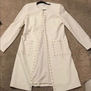 White Calvin Klein Coat